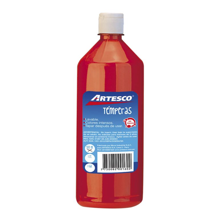 TEMPERA ARTESCO X 500 ML ROJO