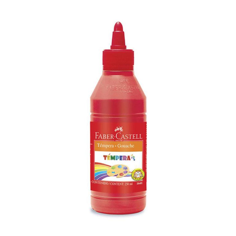 TEMPERA FABER CASTELL X 250 ML ROJO