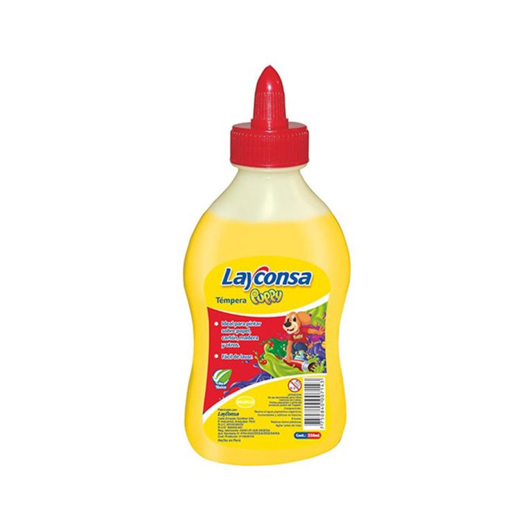 TEMPERA LAYCONSA X 250ML AMARILLO