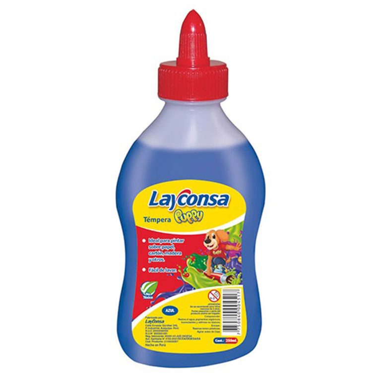 TEMPERA LAYCONSA X 250ML AZUL