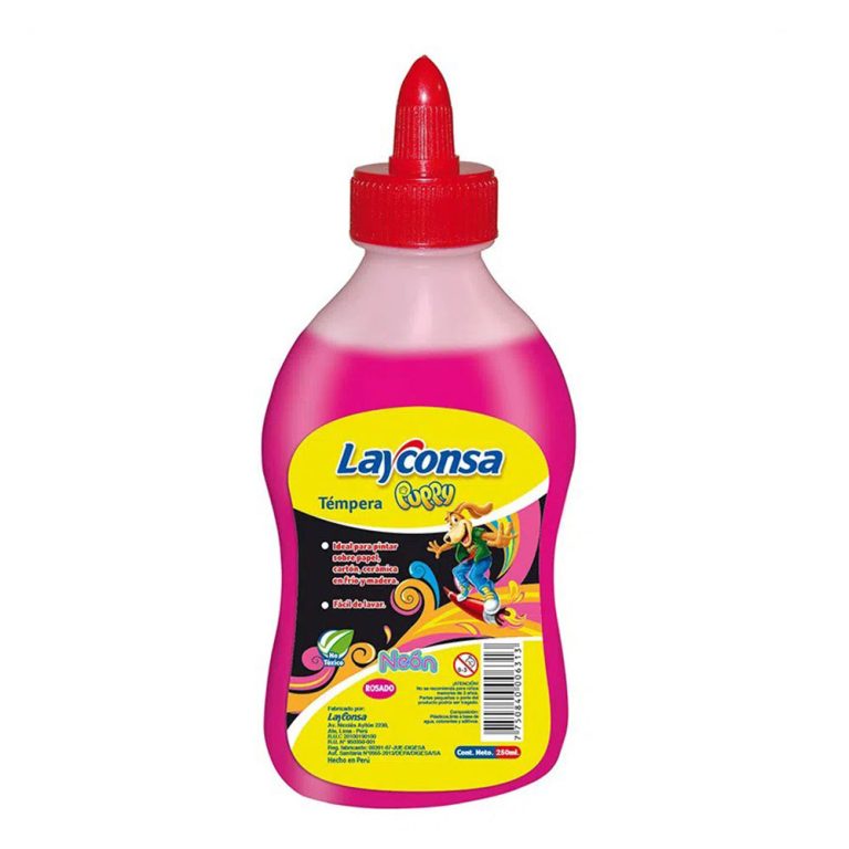 TEMPERA LAYCONSA X 250ML NEON ROSADO